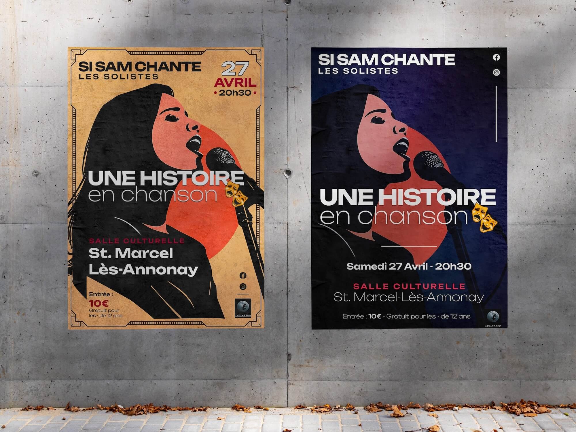 Affiche du concert "Une histoire en chanson" de la Troupe SI SAM CHANTE